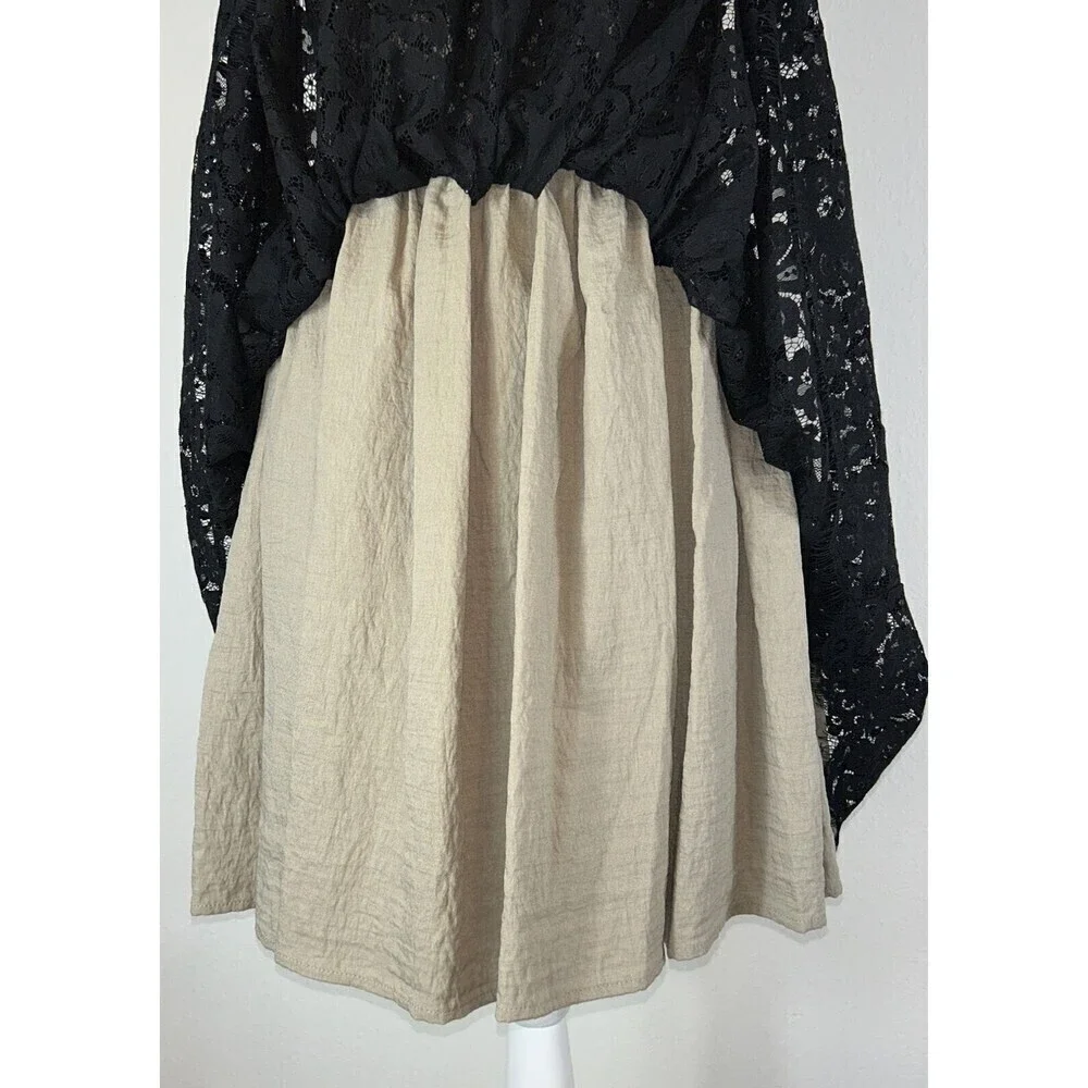 Robert Rodriguez Neiman Marcus Target Black Lace Strapless Cocktail Dress Size 6 - Picture 10 of 14